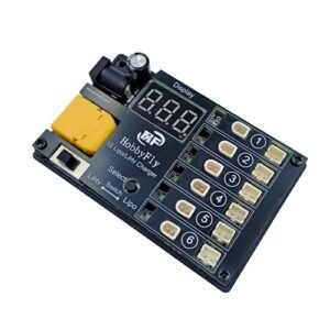 HOBBYFLY RC Quadcopter Explorer 6 Axis Gyro 1S LiPo Battery Charger Board 6 Ports 3.7V 4.20V LiHV Charger with BT2.0 PH2.0 Connector