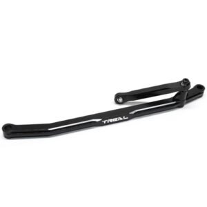 TREAL Aluminum 7075 RC Aluminum Drag Wheels Steering Tie Rod and Drag Link Set for 1/18 Mini LMT Black