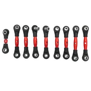 Aluminum Tie Rods Set for 1/10 4WD GT 4 Tec 2 0 83056 4 RC Cars Red
