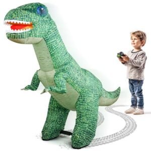 Jurassic Park Giant RC Plane Crash Inflatable Dinosaur Toy Remote Control T Rex for Kids Boys Girls