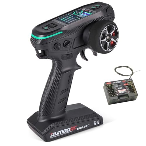 DUMBORC DDF 350 X10F RC Tank Radio Transmitter and Receiver 10 Channel HD Screen Remote Controller