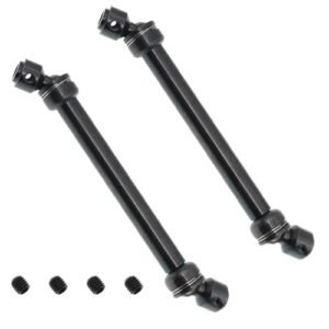 Treehobby 2Pcs Metal Drive Shaft CVD Compatible with Axial SCX10 90046 AXI03007 TRX 4 Redcat Gen8 D90 TF2 1/10 RC Crawler Car Dishwasher RC Willey