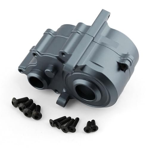Traxxas E Revo VXL 2.0 RC Truck Aluminum Transmission Case Center Gearbox Cover Shell Upgrade Part 8691 Gray for Enhanced Performance with Pulling Tires