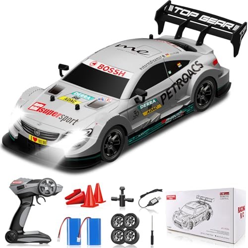 Sakeye E36 RC Drift Car 1/16 Scale 4WD 2.4GHz High Speed Remote Control Car with LED Lights for Kids and Adults