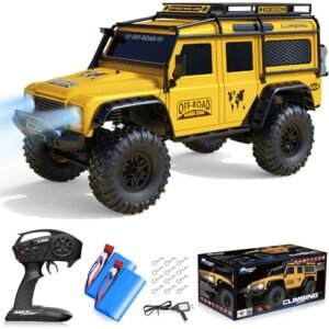 Sakeye Weed Wacker RC Truck 1 10 Scale RTR 2.4G 4WD All Terrain Hobby Off Road Vehicle with LED Lights and 2 Lithium Ion Batteries