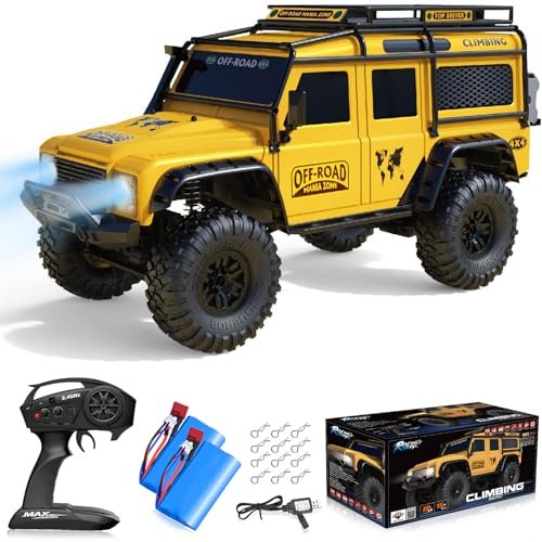 Sakeye Weed Wacker RC Truck 1/10 Scale RTR 2.4G 4WD All Terrain Hobby Off Road Vehicle with LED Lights and 2 Lithium Ion Batteries