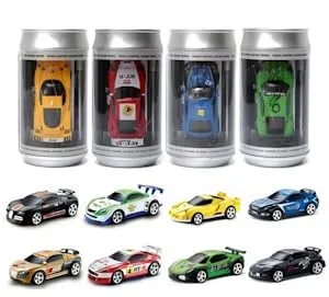 Brand X Mini RC 1 58 Scale Coke Can Mini RC Radio Remote Control Micro Racing Car Red Upgraded 2 4G Wireless Multi User