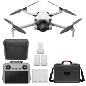 DJI Mini 4 Pro Quadcopter Drone Fly More Combo Plus with RC 2 Controller Perfect for RC Universe Planes Enthusiasts 4K Ultra HD Video Capture