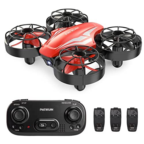 SkyRider Mini Drone for Kids Beginners with 3 Modular Batteries Headless Mode Remote Control Quadcopter