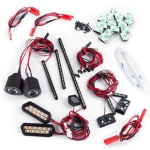 RCHUBAM 1/7 RC Car LED Light Set Front Lights Rear Lights Kit LED Lamp Side Light Upgrade for BMW Z8 RC Car