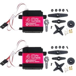 Stemedu 40KG Digital Servo High Speed Servo Motor for RC Groups Scale Boats 45 kg cm at 6 8V Full Metal Gear DS3240 Pack of 2