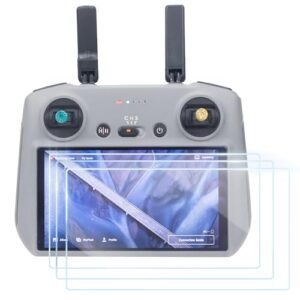 LYONGTECH 3 Pack HD Tempered Glass Screen Protector for DJI RC RC 2 Controller Matte Anti Glare Film for Mini 4 3 Pro Mavic 3 Air 3 3S Remote Control Accessories