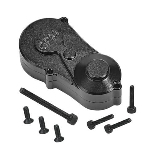 GPM Racing Aluminum 7075 Center Gear Box Housing Set with Covers for Losi LMT RC Monster Truck 1/18 Mini LMT 4X4 Brushed RTR Los01026 Black