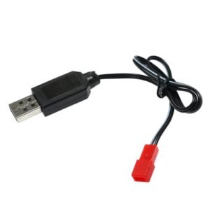 Maxmoral 3.7V Lithium Battery USB Charging Cable with JST Connector 63cm for RC Drones and Cars