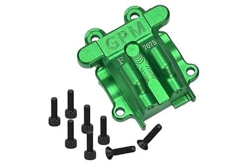GPM Upgrades Aluminum 7075 Front Diff Cover for 1/18 4WD Granite Grom Mega 380 Brushed 4X4 Monster Truck ARA2102 Green Best RC Monster Truck for the Money