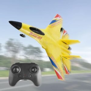 SU 27 2.4Ghz 6 Axis Gyro RC Model Plane for Beginners and RC Model Plane Clubs Yellow