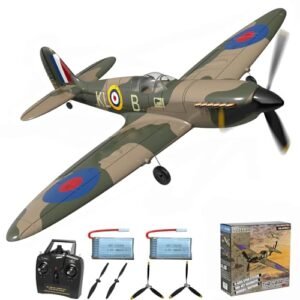 RCSHOBBY 200cc RC Plane 4 Channel Remote Control Airplane Ready to Fly Spitfire with Xpilot Stabilization System