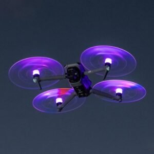SWAYFOON Rechargeable LED Light Flash Foldable Quick Release Propellers 2 Pair for DJI AIR 3 Drone