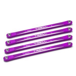 TREAL Aluminum 7075 Lower 4 Link Bar Set for 1 18 Mini LMT Grave Digger RC Truck