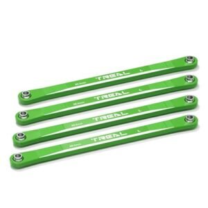TREAL Aluminum 7075 RC Monster Truck Rolling Chassis Lower 4 Link Bar Set for 1 18 Mini LMT Grave Digger Green