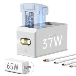 LKTOP Boss RC 1 Battery Charging Hub Kit Replacement DJI Mini 4 Pro 3 Series Drone Fast Charging Hub with 65W Portable Charger