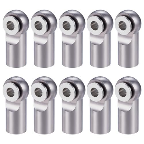 MOHERO 10Pcs M2 Tie Rod End Ball Joint Link Ball Head Holder Titanium Upgrade Parts for RGT RC Truck