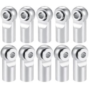 MORLORDY 10Pcs M2 5 Tie Rod End Ball Joint Link Ball Head Holder RC Car Truck Nuts Upgrade Part Silver