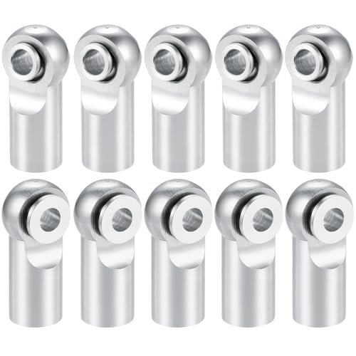 MORLORDY 10Pcs M2 5 Tie Rod End Ball Joint Link Ball Head Holder RC Car Truck Nuts Upgrade Part Silver