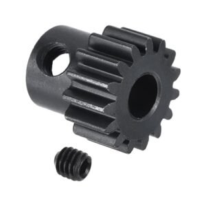 MECCANIXITY RC 32P Hardened Pinion Gear 5mm Shaft 15T Motor Gears Carbon Steel for Space Battleship Yamato RC Boat