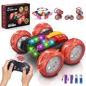 TETON ELECTRONICS Marvel Avengers Iron Man Inspired Man Truck RC Stunt Car 360 Rolling Remote Control Monster Truck with Rechargeable Big Wheels