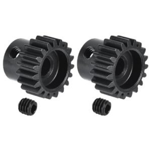 MECCANIXITY RC Cigarette Boat Plans 2Pcs 32P Hardened Pinion Gear 5mm Shaft 19T Motor Gears Carbon Steel