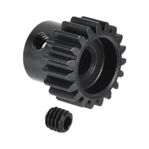 MECCANIXITY RC 32P Hardened Pinion Gear 5mm Shaft 18T Carbon Steel Motor Gear for Victoria RC Boat