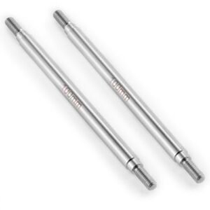 RCHUBAM 2Pcs Stainless Steel RC Links for 1 10 Scale RC Car Kits M4 50mm to 155mm Steering Linkage Set Compatible with Axial Wraith SCX10 TRX4
