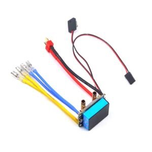 NATEFEMIN Waterproof Brushed ESC Dual Way Speed Control Compatible with Edge 540 Red Bull RC Plane and 380 540 550 775 Brushed Motors