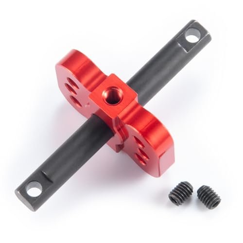 JGGZONE Aluminum Differential Locker Spool Diff Case Mounts for Stampede RC Car Parts 1/10 Scale Traxxas Slash 2WD Rustler VXL Bandit Truck Upgrades Red