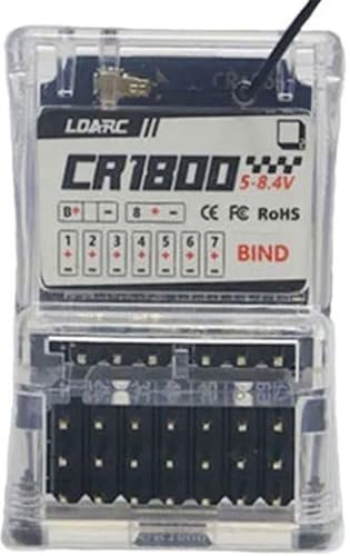 CaptainRC LDARC CT01 CR1800 Receiver 2.4G 8 Channel Radio Transmitter for RC Cars Towing Boats and Tracked Vehicles