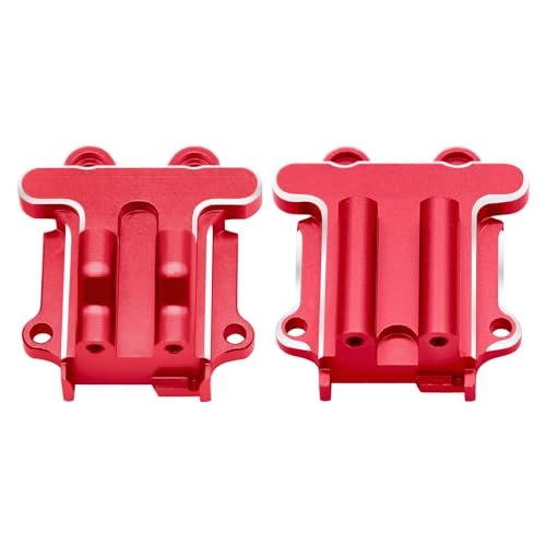 ESILUN Aluminum Alloy Diff Cover Set for ARRMA 1/18 Granite GROM MEGA Upgrade Parts Red