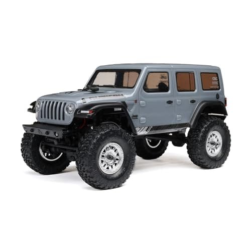 Axial SCX24 2019 Jeep Wrangler JLU CRC 1/24 RC Truck Body Gray 4WD RTR with Battery and Charger AXI00002V3T3
