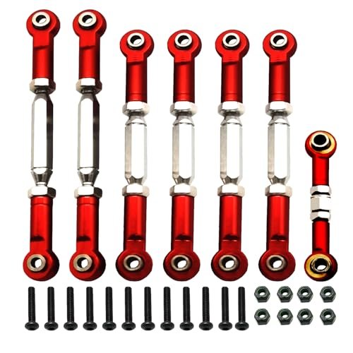 Traxxas 1/10 Scale RC Hot Rod Body Upgrade Stainless Steel Adjustable Turnbuckles and Camber Links Set
