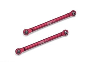 GPM Upgrades Aluminum 7075 Front Steering Link Rod Best Value RC Monster Truck for 1 10 Gorgon 4X2 Mega 550 Brushed RTR Ara3230St1 Red