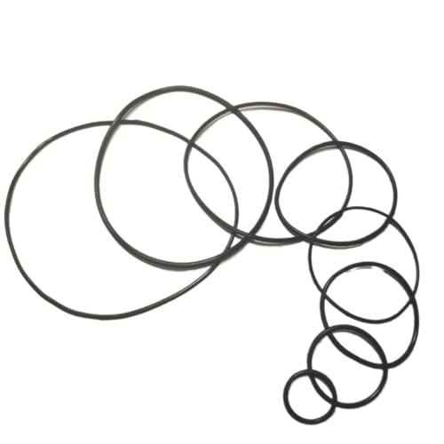 CONROS 9 Sizes Silicone Rubber Band Pulley Transmission Belts for RC Airplane Motor Sizes DIY Toy Module Car Motor 10pcs 2x50mm Black