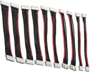 Maihuijia 10pcs JST XH Balanced Plug Male Female 2S 3S 4S 5S 6S Charging Extension Cord Cable 15cm Balance Cord for Laminate RC Plane Lithium Battery