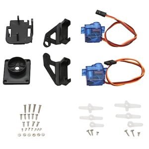 ALOEU Dual Axle Servo Gimbal Anti Vibration Camera Mount PTZ Pan Tilt with 2PCS 9G Servo for FPV Drone Assembly