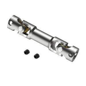 Tamiya 1Pcs Metal Alloy Silver 1/14 RC Truck Trailer Drive Shaft 47 57mm Compatible with Tamiya Trailer Tractor Truck RC Crawler Car