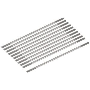 MECCANIXITY 15pcs M2x65mm 304 Stainless Steel Double End Threaded Push Rod Connector for RC Trainer DIY Models