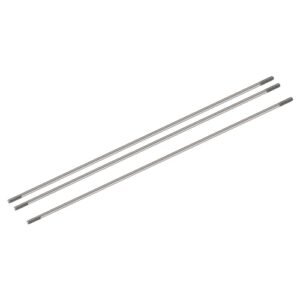 MECCANIXITY 3pcs Double End Threaded Rod 304 Stainless Steel Push Rod Connector M3x200mm for Rat Rod RC Truck DIY Models