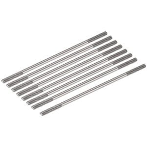 MECCANIXITY 8pcs RC Servo Y Connector Double End Threaded Rod 304 Stainless Steel M2x45mm for DIY RC Models