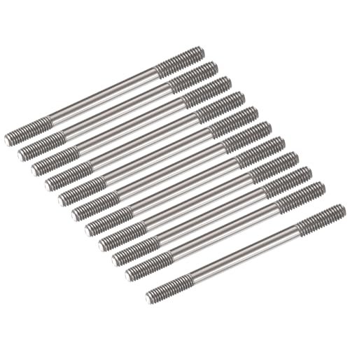 MECCANIXITY 20pcs Push Rod Connector Double End Threaded Rod 304 Stainless Steel for DIY RC Car Boat Airplane Helicopter Model and DIY Material M3x45mm with RC Oil for Congestion