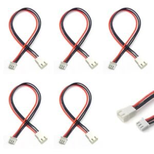 JST XH 2S Balance Plug Extension Lead Wire 5PCS 22AWG 20CM Silicone Cable for LiPo Battery Charging