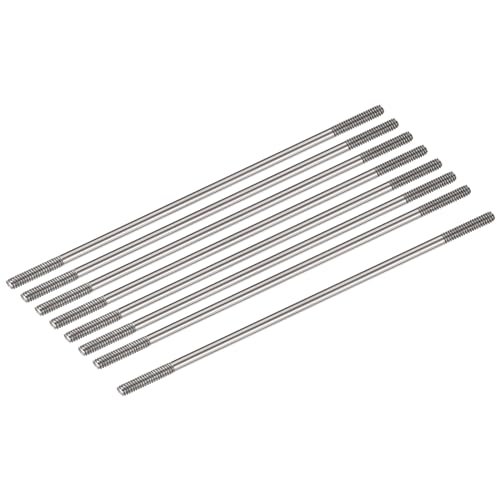 MECCANIXITY 8pcs 304 Stainless Steel Push Rod Connector M2x65mm for DIY RC Trucks Boats Cars Airplanes Helicopters
